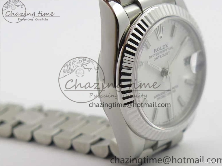 0215 Lightweight Datejust 31mm 278275 SS BP Maker Best Edition White Stick Markers Dial on SS President Bracelet 3100